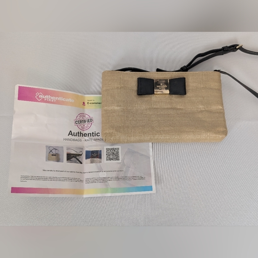 Kate Spade New York Veranda Place Straw Maree Crossbody EUC with COA - Picture 10 of 10
